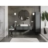 Mexen Orio meuble de salle de bain sous lavabo 120 cm avec plateau, 1 tiroir, graphite mat - 91A10-12023-1-BFC66