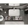 Mexen Orio meuble de salle de bain sous lavabo 120 cm avec plateau, 1 tiroir, graphite mat - 91A10-12023-1-BFC66