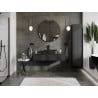 Mexen Orio meuble de salle de bains sous lavabo 120 cm avec plateau, 1 tiroir, noir mat - 91A10-12023-1-BFC71