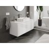 Mexen Orio meuble de salle de bain sous lavabo 120 cm avec plateau, 1 tiroir, blanc brillant - 91A10-12047-1-BFC00