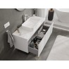 Mexen Orio meuble de salle de bain sous lavabo 120 cm avec plateau, 1 tiroir, blanc brillant - 91A10-12047-1-BFC00