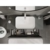 Mexen Orio meuble de salle de bain sous-vasque 120 cm avec plateau, 1 tiroir, graphite mat - 91A10-12047-1-BFC66