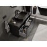 Mexen Orio meuble de salle de bain sous-lavabo 120 cm avec plateau, 1 tiroir, noir mat - 91A10-12047-1-BFC71