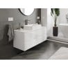 Mexen Orio meuble de salle de bain 120 cm avec plateau, 2 tiroirs, blanc brillant - 91A10-12047-2-BFFC00