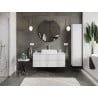 Mexen Orio meuble de salle de bain 120 cm avec plateau, 2 tiroirs, blanc brillant - 91A10-12047-2-BFFC00