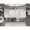 Mexen Orio meuble de salle de bain 120 cm avec plateau, 2 tiroirs, blanc brillant - 91A10-12047-2-BFFC00