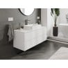 Mexen Orio meuble de salle de bain sous-lavabo 120 cm avec plateau, 2 tiroirs, blanc mat - 91A10-12047-2-BFFC01
