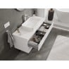 Mexen Orio meuble de salle de bain sous-lavabo 120 cm avec plateau, 2 tiroirs, blanc mat - 91A10-12047-2-BFFC01