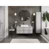 Mexen Orio meuble de salle de bain sous lavabo 120 cm avec plateau, 2 tiroirs, gris mat - 91A10-12047-2-BFFC62