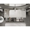 Mexen Orio meuble de salle de bain sous lavabo 120 cm avec plateau, 2 tiroirs, gris mat - 91A10-12047-2-BFFC62