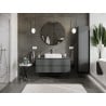 Mexen Orio meuble de salle de bain sous lavabo 120 cm avec plateau, 2 tiroirs, graphite mat - 91A10-12047-2-BFFC66
