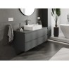 Mexen Orio meuble de salle de bain sous lavabo 120 cm avec plateau, 2 tiroirs, graphite mat - 91A10-12047-2-BFFC66