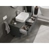 Mexen Orio meuble de salle de bain sous lavabo 120 cm avec plateau, 2 tiroirs, graphite mat - 91A10-12047-2-BFFC66
