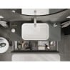 Mexen Orio meuble de salle de bain sous lavabo 120 cm avec plateau, 2 tiroirs, graphite mat - 91A10-12047-2-BFFC66