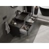 Mexen Orio meuble de salle de bain de 120 cm avec plan, 2 tiroirs, noir mat - 91A10-12047-2-BFFC71