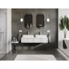 Mexen Orio meuble de salle de bains sous-lavabo 140 cm avec plateau, 1 tiroir, blanc brillant - 91A10-14023-1-BFC00