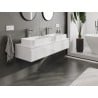 Mexen Orio meuble de salle de bains sous-lavabo 140 cm avec plateau, 1 tiroir, blanc brillant - 91A10-14023-1-BFC00