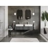 Mexen Orio armoire de salle de bain sous lavabo 140 cm avec plateau, 1 tiroir, graphite mat - 91A10-14023-1-BFC66