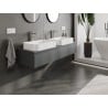 Mexen Orio armoire de salle de bain sous lavabo 140 cm avec plateau, 1 tiroir, graphite mat - 91A10-14023-1-BFC66