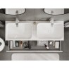 Mexen Orio meuble de salle de bain pour lavabo 140 cm avec plateau, 2 tiroirs, blanc brillant - 91A10-14047-2-BFFC00