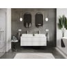 Mexen Orio meuble de salle de bain sous-vasque 140 cm avec plan de travail, 2 tiroirs, blanc mat - 91A10-14047-2-BFFC01