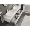 Mexen Orio meuble de salle de bains sous lavabo 160 cm avec plateau, 1 tiroir, blanc brillant - 91A10-16023-1-BFC00