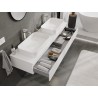 Mexen Orio meuble de salle de bain sous-lavabo 160 cm avec plan, 1 tiroir, blanc mat - 91A10-16023-1-BFC01
