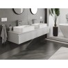 Mexen Orio meuble de salle de bain sous-vasque 160 cm avec plateau, 1 tiroir, gris mat - 91A10-16023-1-BFC62