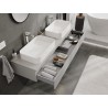 Mexen Orio meuble de salle de bain sous-vasque 160 cm avec plateau, 1 tiroir, gris mat - 91A10-16023-1-BFC62