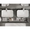 Mexen Orio meuble de salle de bain sous lavabo 160 cm avec plateau, 1 tiroir, graphite mat - 91A10-16023-1-BFC66