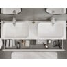 Mexen Orio meuble sous-lavabo 160 cm avec plateau, 2 tiroirs, blanc brillant - 91A10-16047-2-BFFC00