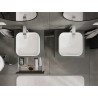 Mexen Rivel meuble de salle de bains sous lavabo 50 cm avec plateau, 1 tiroir, rainuré, graphite mat - 91A20-05023-1-BFC66