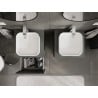 Mexen Rivel meuble de salle de bain sous-lavabo 50 cm avec plateau, 1 tiroir, rainuré, graphite mat - 91A20-05047-1-BFC66