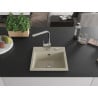 Mexen Milo évier en granit 1-bac avec robinet de cuisine Rita, beige - 6505-69-670300-00