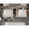 Mexen Rivel meuble de salle de bain sous lavabo 60 cm avec plan de travail, 1 tiroir, rainuré, chêne - 91A20-06023-1-BFC81