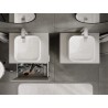 Mexen Rivel meuble de salle de bain sous vasque 60 cm avec plateau, 1 tiroir, rainuré, gris mat - 91A20-06047-1-BFC62