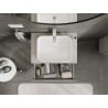 Mexen Rivel meuble de salle de bain 70 cm avec plan de travail, 1 tiroir, rainuré, gris mat - 91A20-07023-1-BFC62