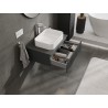 Mexen Rivel armoire de salle de bain sous lavabo 70 cm avec plateau, 1 tiroir, rainuré, graphite mat - 91A20-07023-1-BFC66