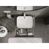 Mexen Rivel armoire de salle de bain sous lavabo 70 cm avec plateau, 1 tiroir, rainuré, graphite mat - 91A20-07023-1-BFC66