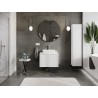 Mexen Rivel meuble de salle de bains sous lavabo 70 cm avec plateau, 1 tiroir, rainuré, blanc mat - 91A20-07047-1-BFC01
