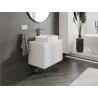 Mexen Rivel meuble de salle de bains sous lavabo 70 cm avec plateau, 1 tiroir, rainuré, blanc mat - 91A20-07047-1-BFC01