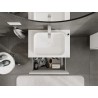 Mexen Rivel meuble de salle de bains sous lavabo 70 cm avec plateau, 1 tiroir, rainuré, blanc mat - 91A20-07047-1-BFC01