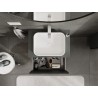Mexen Rivel meuble de salle de bain sous lavabo 70 cm avec plateau, 1 tiroir, rainuré, graphite mat - 91A20-07047-1-BFC66