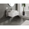Mexen Rivel meuble de salle de bain sous-lavabo 80 cm avec plateau, 1 tiroir, rainuré, blanc mat - 91A20-08023-1-BFC01