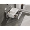 Mexen Rivel meuble de salle de bain sous-lavabo 80 cm avec plateau, 1 tiroir, rainuré, blanc mat - 91A20-08023-1-BFC01