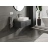 Mexen Rivel meuble de salle de bain sous vasque 80 cm avec plateau, 1 tiroir, rainuré, graphite mat - 91A20-08023-1-BFC66