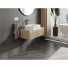 Mexen Rivel meuble de salle de bain sous-vasque 80 cm avec plateau, 1 tiroir, rainuré, chêne - 91A20-08023-1-BFC81