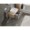 Mexen Rivel meuble de salle de bain sous-vasque 80 cm avec plateau, 1 tiroir, rainuré, chêne - 91A20-08023-1-BFC81
