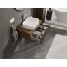 Mexen Rivel meuble sous-lavabo de 80 cm avec plateau, 1 tiroir, rainuré, noyer - 91A20-08023-1-BFC86