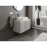 Mexen Rivel meuble de salle de bains sous lavabo 80 cm avec plateau, 1 tiroir, rainuré, gris mat - 91A20-08047-1-BFC62